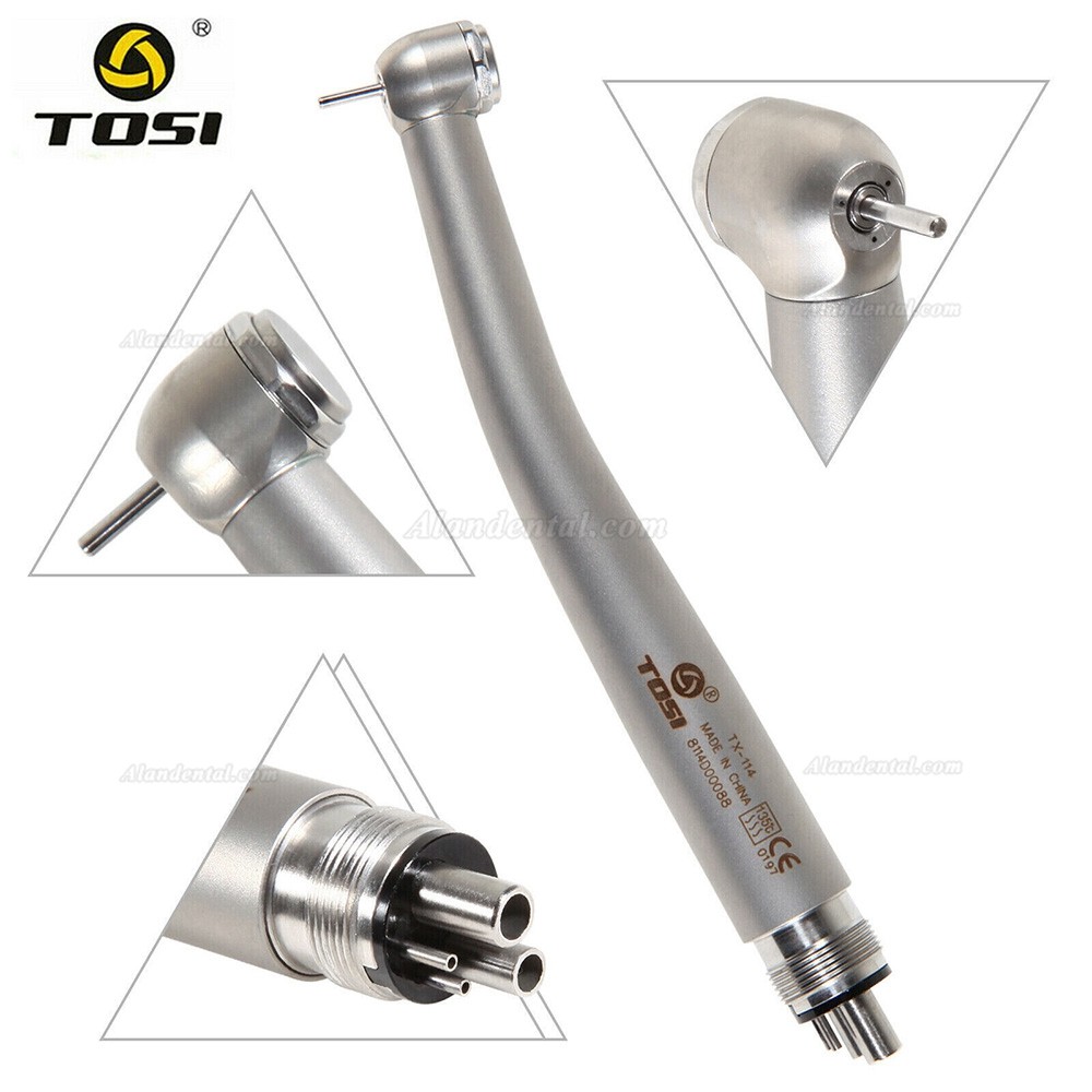 TOSI TX-114 Dental High Speed Turbine Handpiece Push Button 4Hole